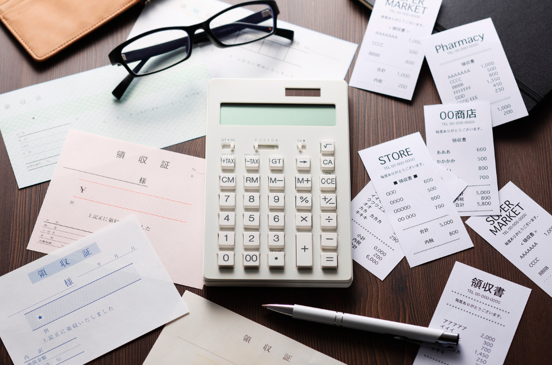 Professional bookkeeping showing accurate expense tracking for business finances